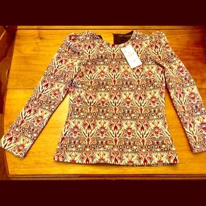 Zara holiday top- size small, new with tags